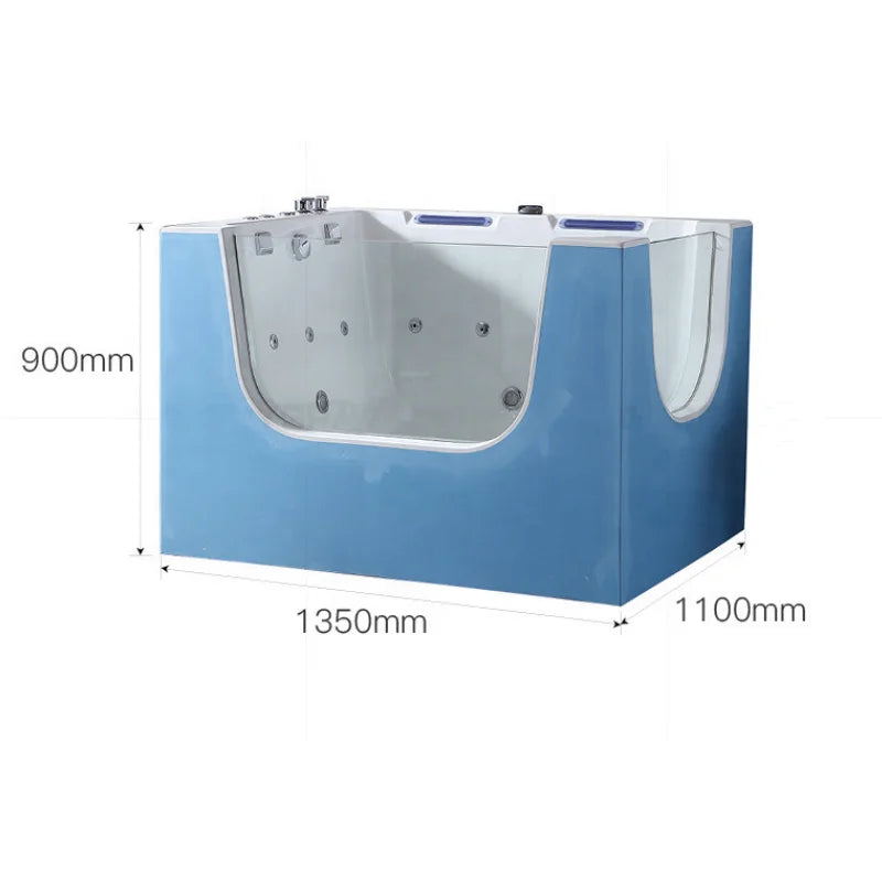 ！@USMILEPET Wholesale Acrylic Dog Grooming Bath Tub Pet Spa Whirlpool Massage Cleaning Bathtub for Medium Large Dogs