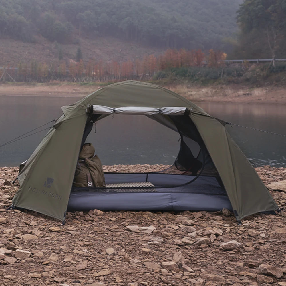 MOBI GARDEN Camping Backpacking Tent Waterproof Rainproof Hiking Silver Coated Sun Protection Easy Set Up