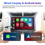 LEHX 7Inch Carplay Android Auto Player IPS Touch Screen HD Automotive Multimedia Car MP5 Player USB Bluetooth Card 2 Din Stereo