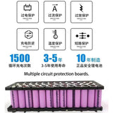 48V 13S3P 36Ah 21700 electric scooter folding takeaway car electric motorcycle lithium ion battery, with BMS，high power