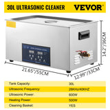 SucceBuy 10L 30L Ultrasonic Cleaner 28/40khz Dual Frequency Digital Portable Washing Machine Ultrasound Cleaner Home Appliance