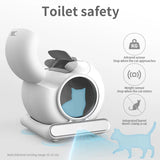 Large Automatic Cat Litter Box, Enclosed Self-Cleaning Electric Cat Toilet with Odor Control for Multiple Cats,Cat litter box