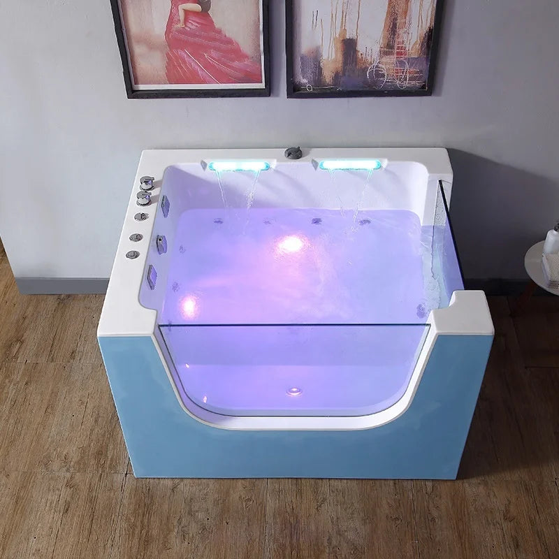 ！@USMILEPET Wholesale Acrylic Dog Grooming Bath Tub Pet Spa Whirlpool Massage Cleaning Bathtub for Medium Large Dogs
