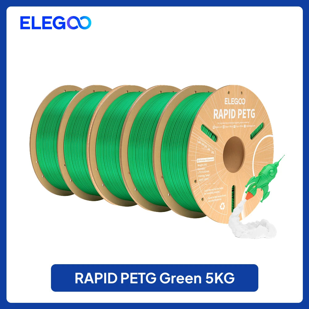 ELEGOO 4KG/5KG/10KG 1.75mm Rapid PETG Filament