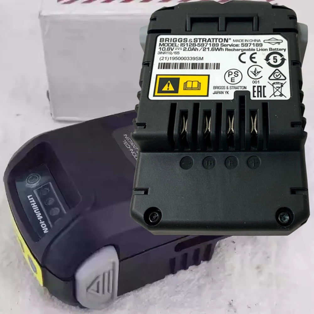 100%Original Battery 10.8V 1.15-2.0Ah For BRIGGS STRATTON INSTART IS12B-593560 575IS 675IS 850 Electric Mower Power Tool Battery