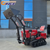 Customize Portable Crawler Tractor With Multi Purpose Auxiliary Tools For Yard
