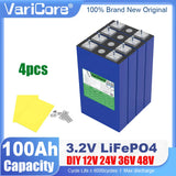 4pcs VariCore 3.2V 360Ah 340Ah 100AH 20Ah 15Ah LiFePO4 Cells Lithium-Iron Phosphate for 4S 12V 24V 48V EV Golf Cart Power Tools