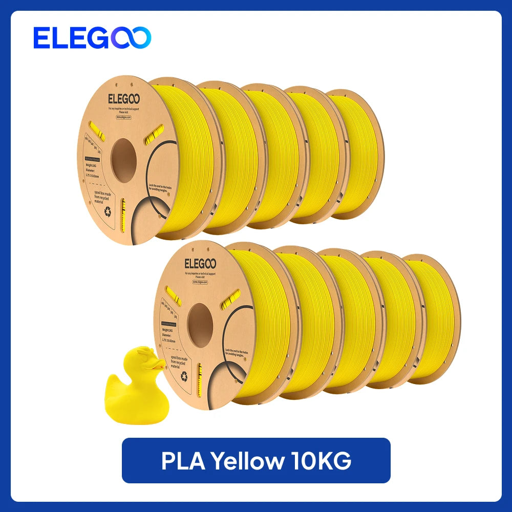 ELEGOO PLA Filament 10KG 1.75mm Plastic 3D PLA for 3D Printer Filament for FDM 3D Printer Elegoo