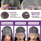 250 Density 40 42 Inch Body Wave Human Hair 13x4 HD Transparent Lace