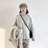 CHIC VEN Women's Sweater Autumn Winter New Turtleneck Knit Pullover Loose Clothes for Women Warm Solid Basic Female Tops 2026