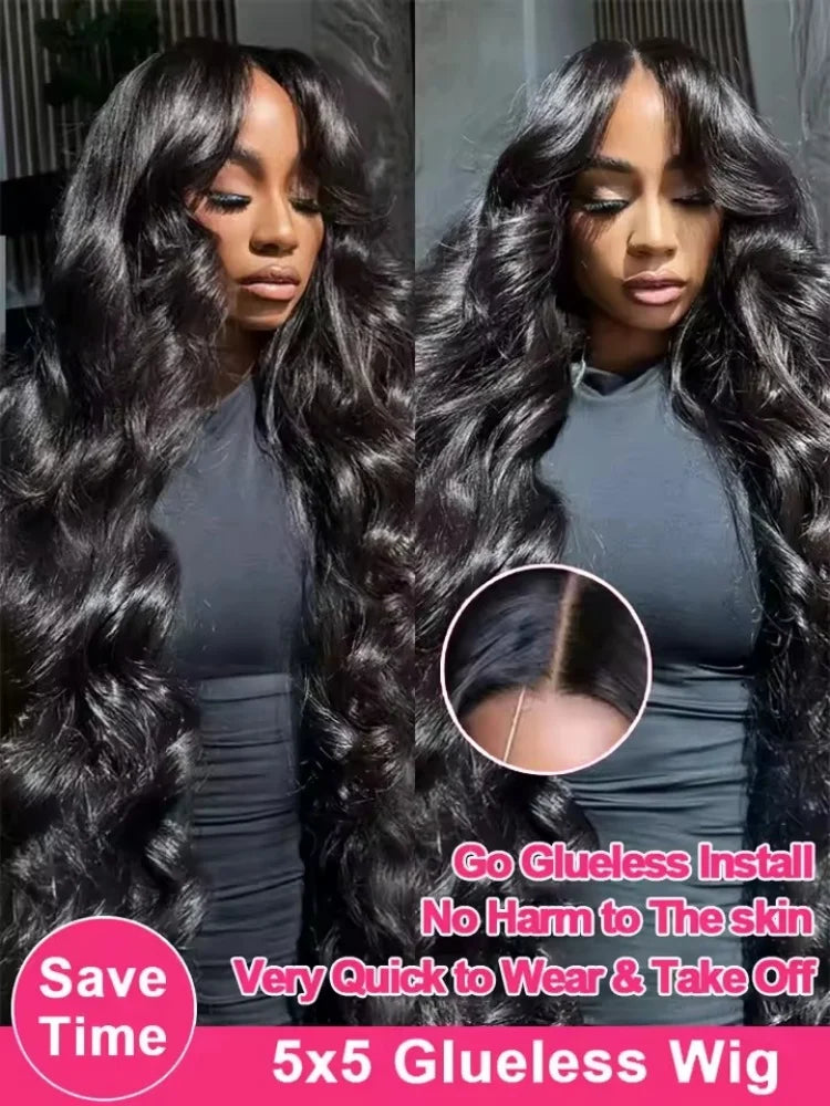 44 Inch Body Wave 13x6 Hd Lace Frontal Wig Human Hair 360 Brazilian Pre Plucked Lace For Women 13x4 Lace Front Wigs 250 Density