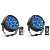 Somspot Mini RGB LED Par Lights Stage Lighting Effect LED Projection Light for DJ Disco Party Holiday Bar Club Wedding Birthday