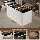 Simple clothing store cloakroom island cabinet drawer storage cabinet solid wood multi-layer studio jewelry display cabinet