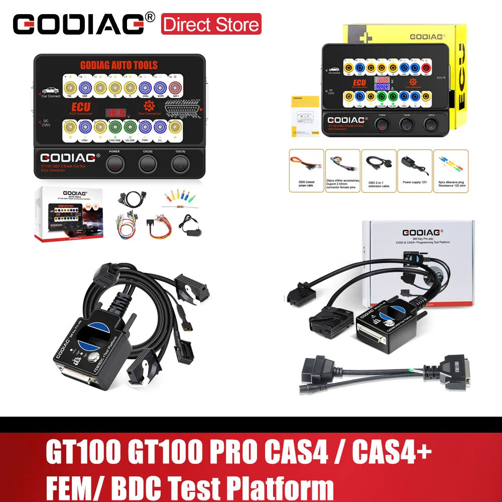 GODIAG GT100+ GT100 Pro ECU Connector OBDII Break Out Box for BMW FEM/BDC CAS4/CAS4+ Test Platform for VVDI2/IM608/K518ISE