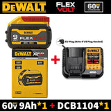 Original Dewalt Flexvolt Battery 20V/60V 9Ah Lithium Ion 18V/54V Battery 180 Watt Hours 6X Runtime 60V Max Replacement Li-ion