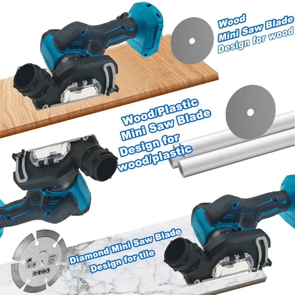 Makita  3 Inch Cordless Electric Angle Grinder 19500RPM Cut Off Tool Tile Cutter for Wood Tile Plastic Tool For 18V Battery