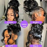 Body Wave Human Hair Wigs 360 Full Lace Wig Human Hair Pre Plucked Hd Invisible StrapPre Cut Lace 200 Density With Drawstring Hidden Strap Snug Fit Wigs