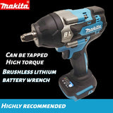 Makita 18V Lithium-Ion Impact Wrench DTW700 - Brushless Technology, Cordless Design, Maximum Torque Performance