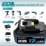 Original 18V 8.0Ah/10.0Ah/12.0Ah 18V Tool Battery BL1830B BL1840B BL1860 BL1850B Tool Battery for Makita 18V Battery