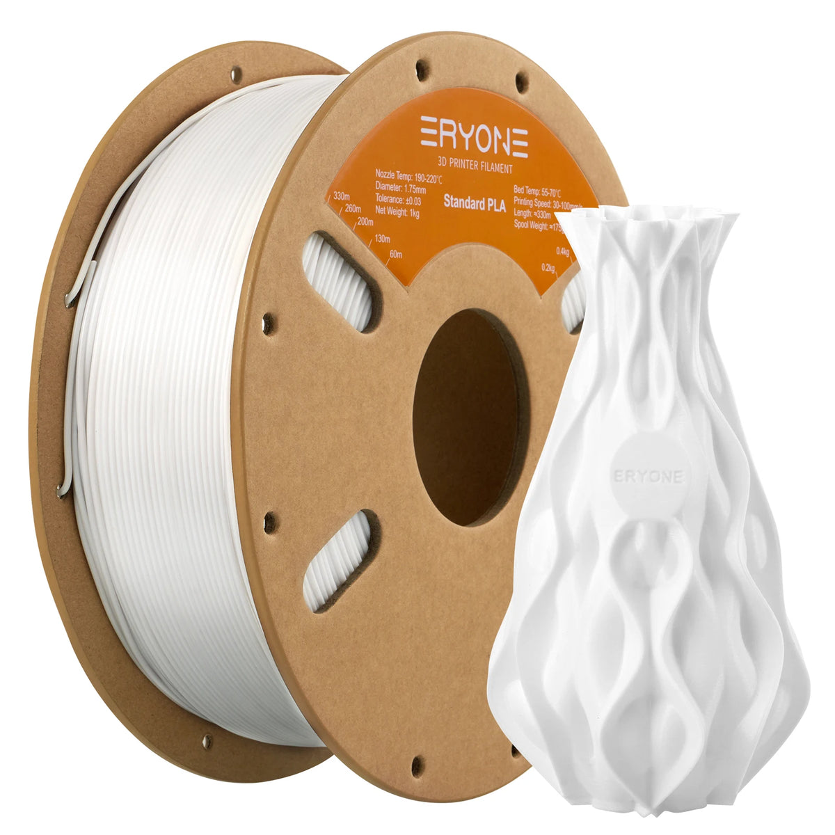ERYONE Standard PLA Filament 1kg 1.75mm High Quality 3D PLA  Low Shrinkage Consumable For 3D Printer Fast Shipp