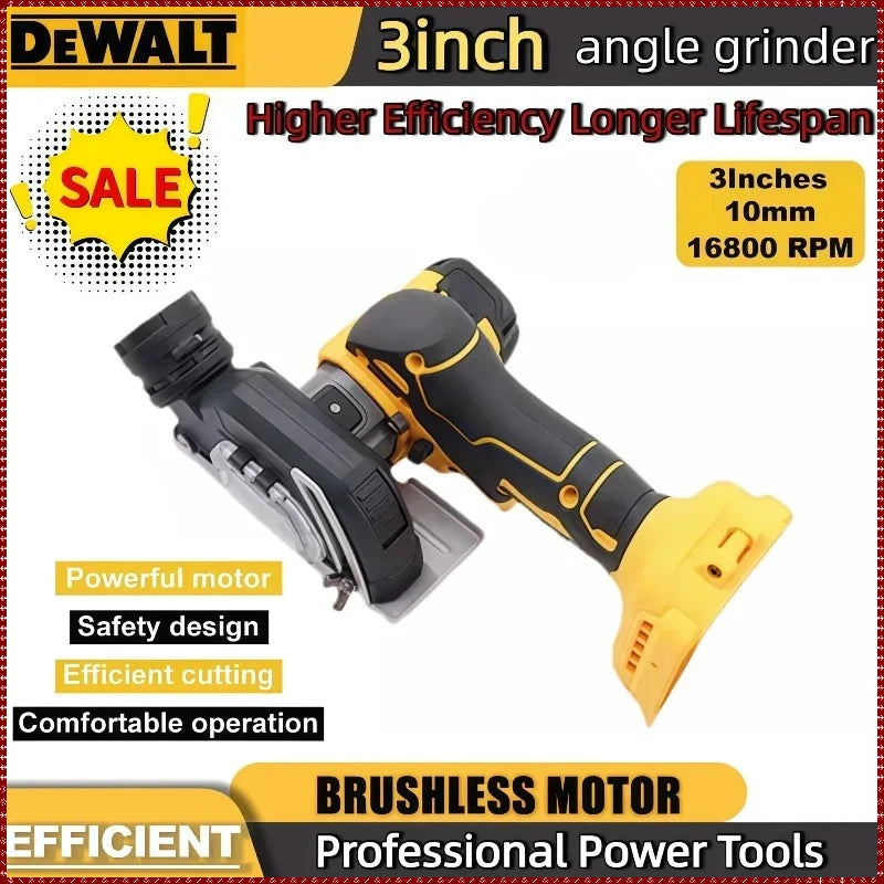 Dewalt 3 Inch Mini Angle Grinder Cordless Electirc CUT OFF Tool Cutting Circular Saw Power Tool For Dewalt Battery