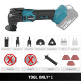 Makita 18V Cordless Oscillating Tool Brushless 6-Speed Quick Release Renovator for Home DIY Cutting Shoveling Work