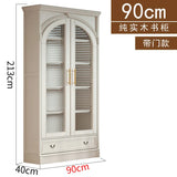 Retro arched free combination whole wall to living room cabinet bookcase