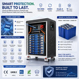LiFePO4 48V 600Ah 30Kwh Battery Pack 6500+ Cycles Bluetooth BMS Solar AKKU 51.2V 300Ah 15Kwh 100Ah 5Kwh Lithium Battery EU STOCK