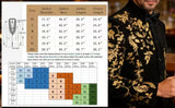 Men's Black Velvet Blazer with Gold Floral Embroidery, Slim Fit Suit Jacket for Wedding, Party, Banquet, Prom