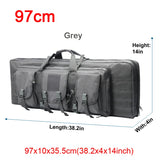 LQARMY 32 38 42 48 inch Tactical Double Rifle Case Molle Rifle Bag Sniper Airsoft Gun Case Backpack Hunting Gun Holster