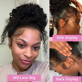 360 HD Full Lace Curly Wigs Human Hair Preplucked 13x6 13x4 Lace Frontal