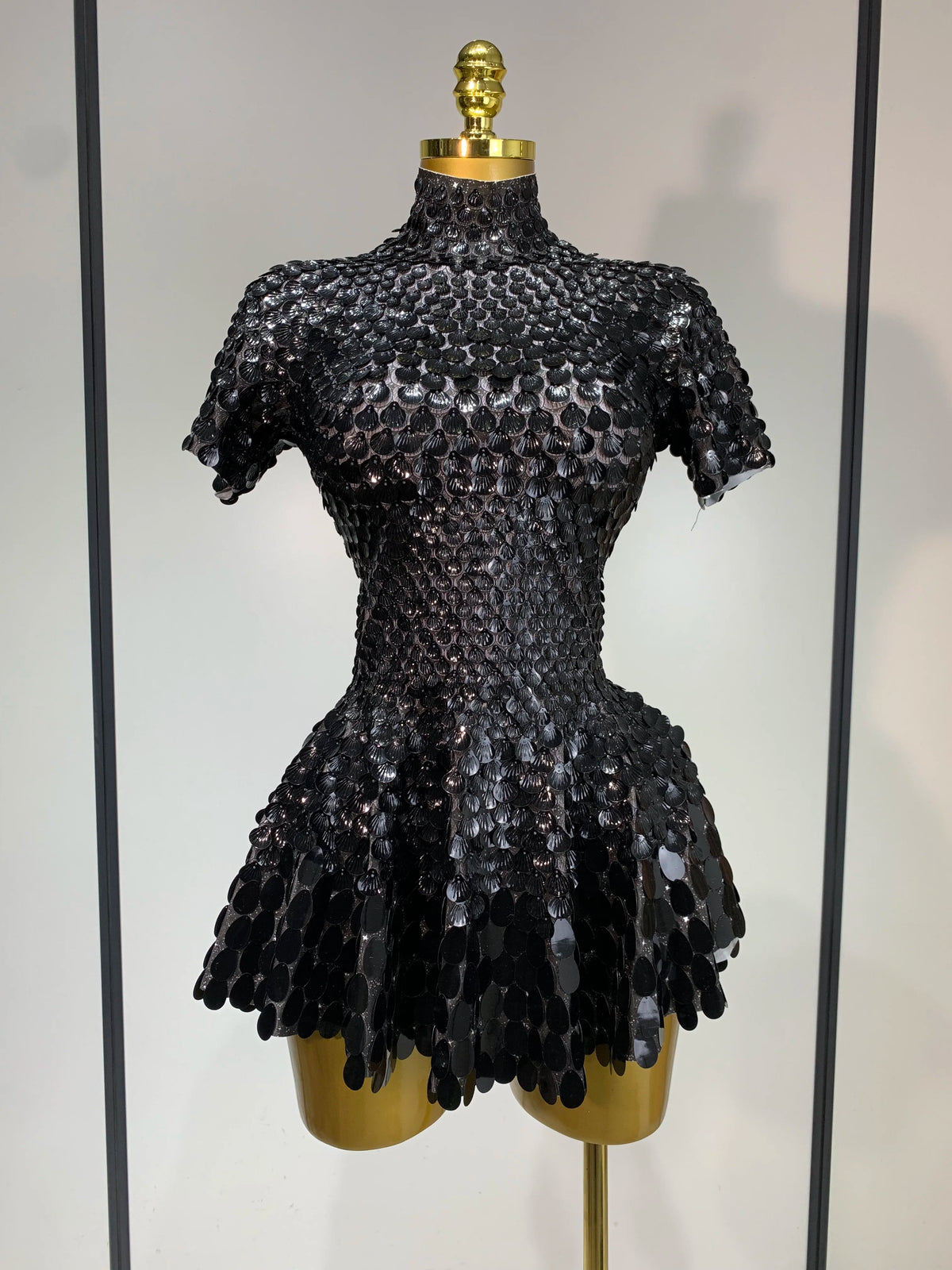 Sparkly Sequins Luxury Birthday Party Gown Short Dress Dancer Stage Performance Wear Women Sexy Nightclub Dress Festival Outfit