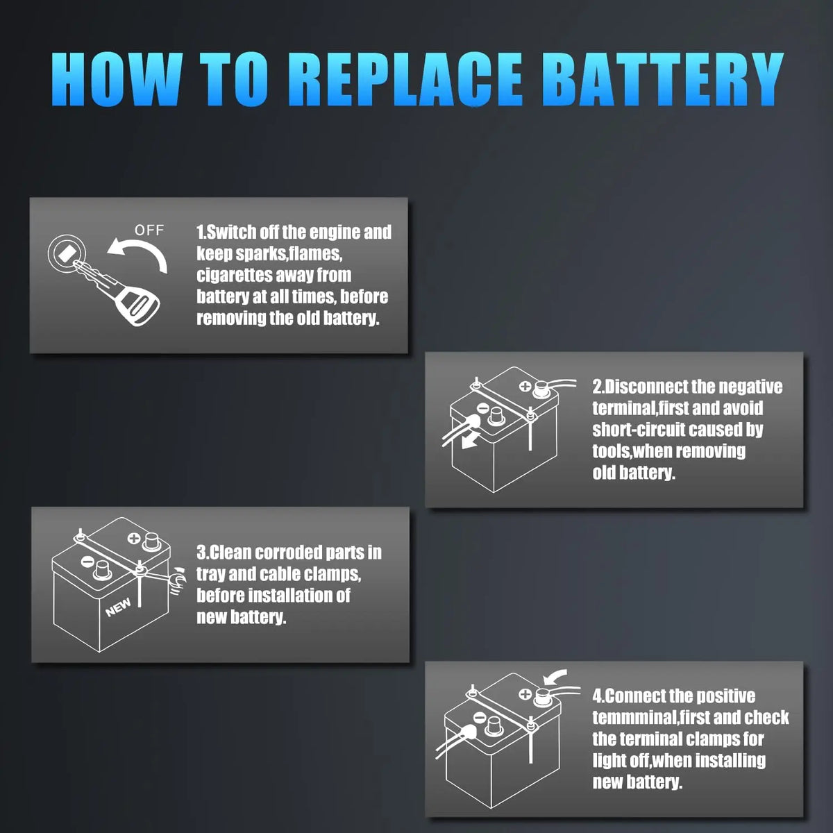 12V LiFePO4 Car Battery 25Ah 680CCA Lithium Automotive Replacement Battery with 100A BMS for Cars, SUVs, Sedans, Trucks, Vans