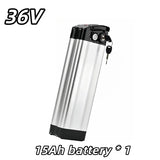 Universal 36V 15AH-60AH Silver Fish 18650 lithium-ion battery,Folding Bike Battery , built-in BMS