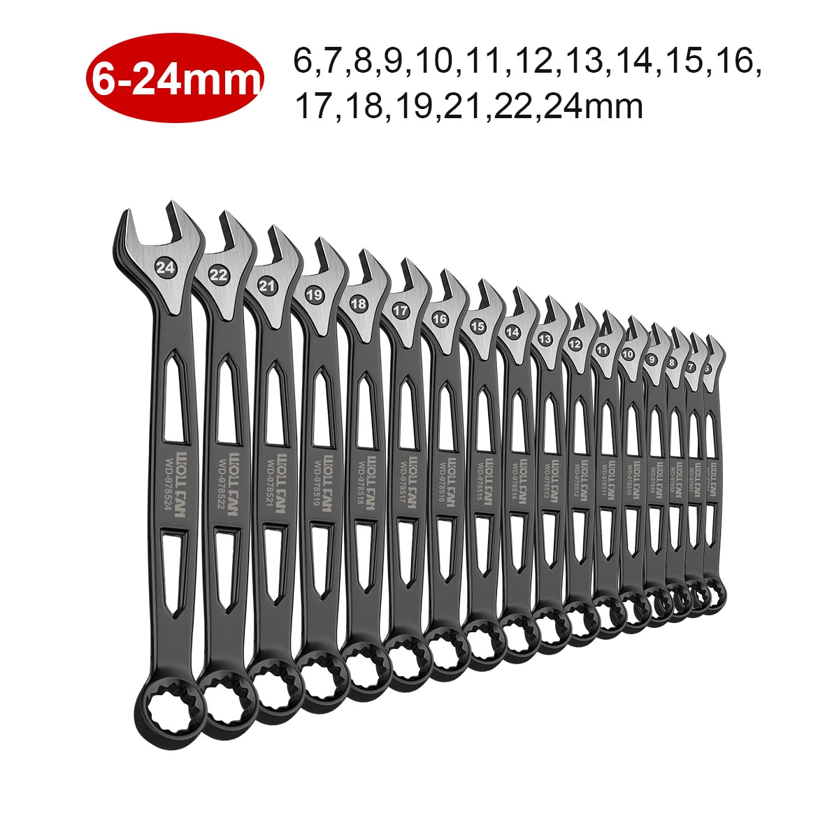 1 Set Ratcheting Wrench Set,Combination Ended Spanner kits, Chrome Vanadium Steel Hand Tools Socket Key Ratchet Wrench set