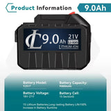 Rechargeable 18V 21V 388VF Li-ion Battery 3000-9000mAh High Capacity Long Lasting Fast Charging Durable for Makita Electric