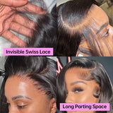 200 Density 5x5 Glueless Short Bob 13x6 HD Transparent Lace Front Wig 4x4 Body Wave 13x4 Lace Frontal Wavy Human Hair Wigs