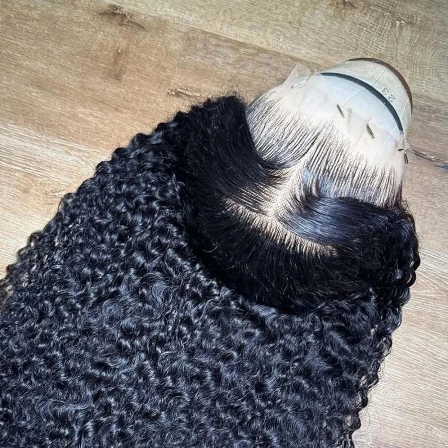 200% 40 Inch 13x4 Deep Wave Lace Front Wig Brazilian Virgin Human Hair