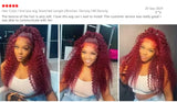 Burgundy Wig Human Hair 99j 13x6 Deep Wave Lace Front Wigs Human Hair