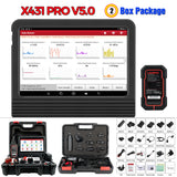 Launch X431 PRO V5.0 Automotive Diagnostic tools Full System ECU Coding Active test 37+ Service FCA CANFD DOIP OBD2 scanner