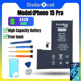 High Cpacity Cell + 7037 TI Ultra Battery Replacement for iPhone StellarXcell11 13mini 15 IP14 Pro Max 12 16 16pro 16promax