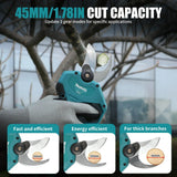 Makita 18V Brushless Cordless Pruning Shears:Perfect Tool for Easy and Accurate Fruit Tree&Branch Trimming in Gardens