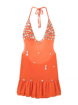 Sexy Women Sequin Lace Trim Mini Dress Chic V-neck Sleeveless High Waist Mini Sling Dresses 2026 Daily Summer Lady Vacation Robe