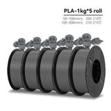 KINGROON High Speed PETG 3D Filament PLA/PETG 5KG 3D Printing Filament 1.75mm 100% Neatly Wound HS Filament 350mm/s Printing