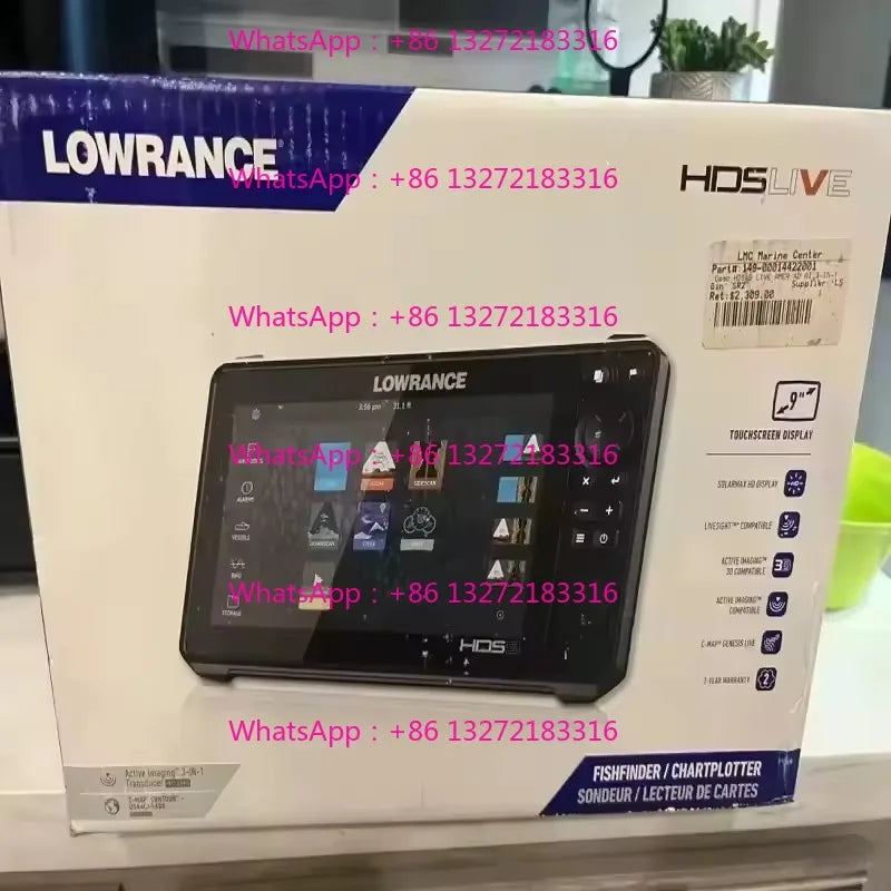 Hot Deal For New %100 Lowrance HDS-12 Live Fish Finder with Active Imaging 3-in-1 Transom Mount Transducer C-MAP Pro Chart