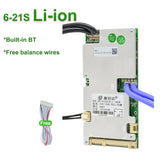 JBD Smart BMS 6S 8S 10S 12S 14S 15S 16S 18S 20S 21S 22S Li-ion BMS Lifepo4 100A 80A 50A 40A 24V 36V 48V 60V Built-in BT With NTC