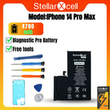 StellarXcell Diagnostic Battery No Pop Up Message Run Diagnose for iPhone 14 Plus 15 Pro 12 Pro Max 13 Mini Battery Replacement