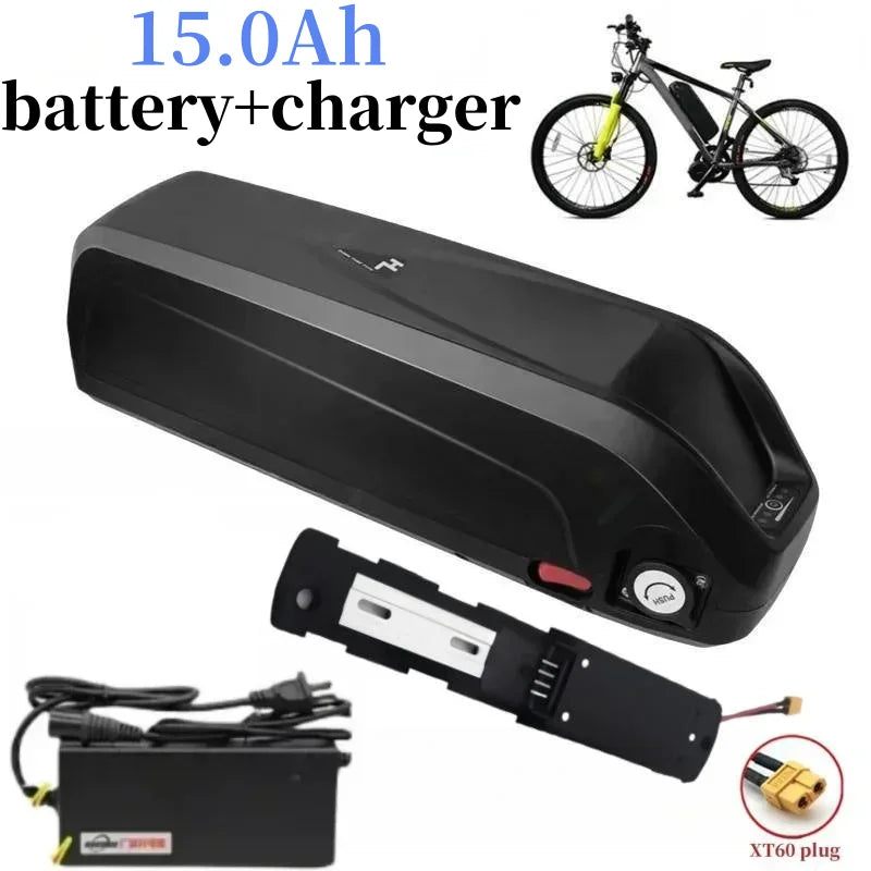 Hailong 100% 48V 15.0Ah 20.0Ah 21700 5C power battery, suitable for eight sided BBS02 BBS03 BBSHD motors, with BMS XT60 plug