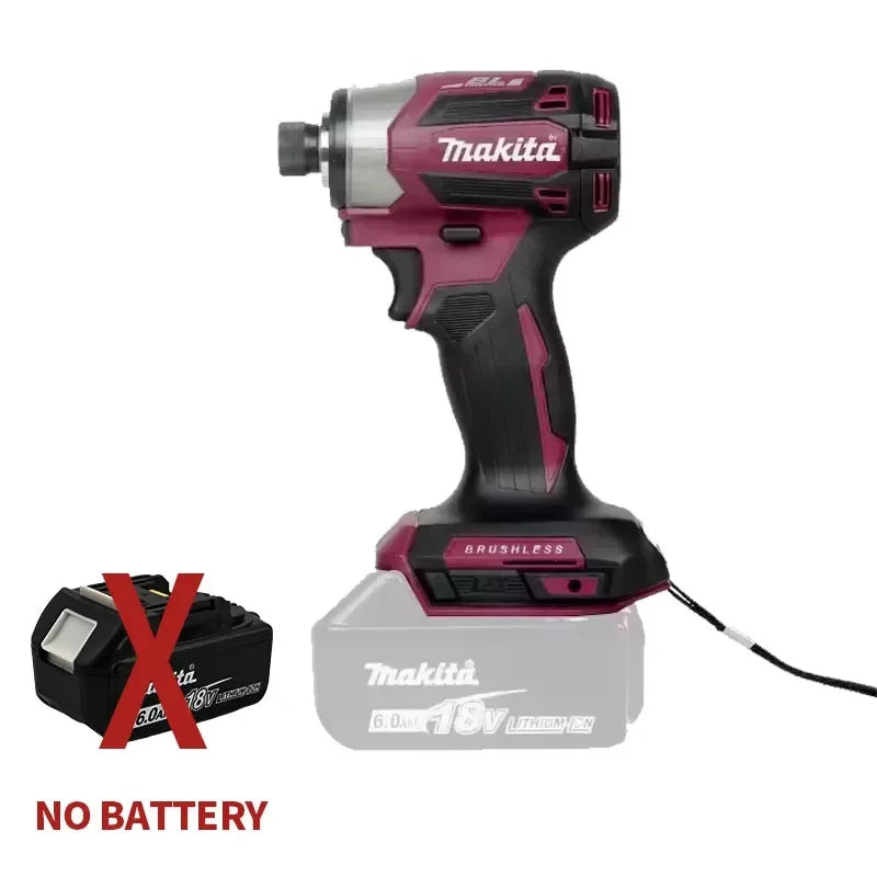 Makita DTD173 18V LXT Cordless Brushless Impact Driver 180 N·M Wood Bolt T-Mode Electric Drill Rechargeable Power Tools