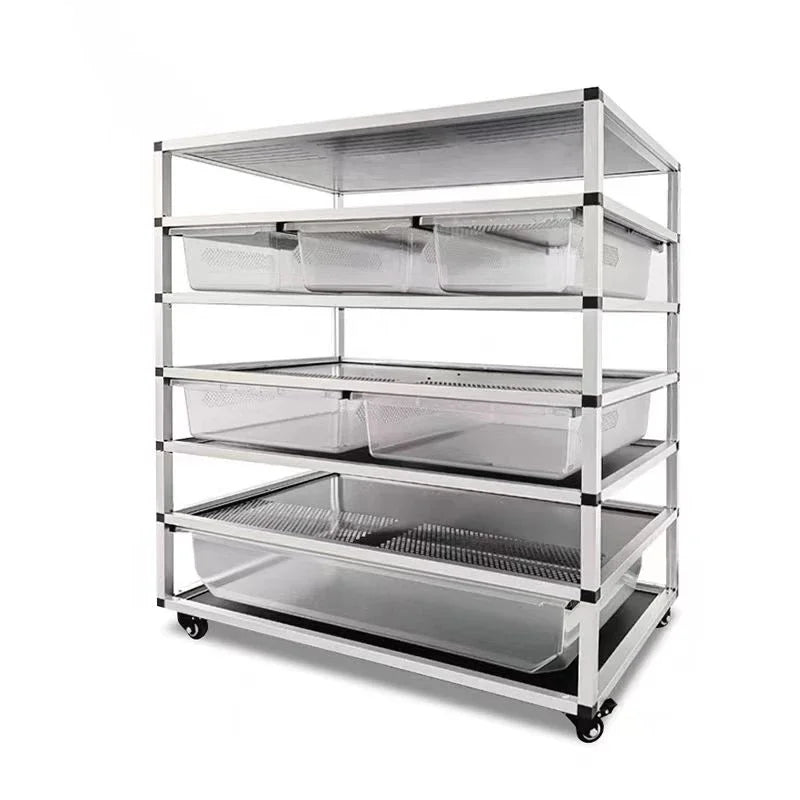 Reptile PVC Cage Terrarium With Temperature Control,80*45*16cm Reptile Vivarium Cage For Python Bearded Dragon